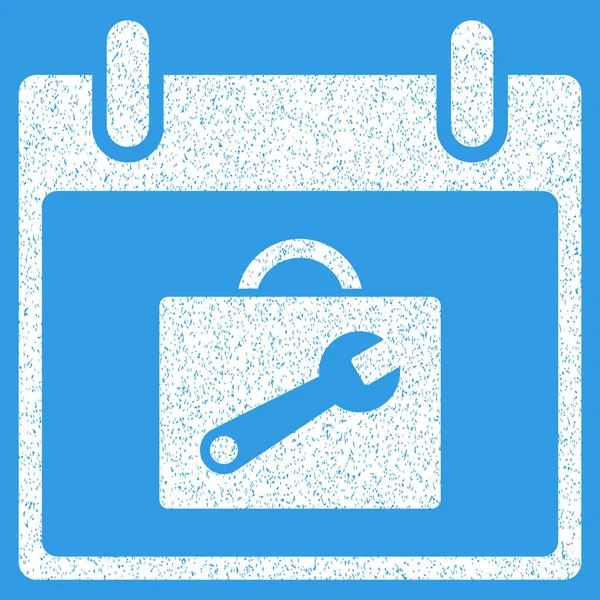 Caixa de ferramentas Calendário Dia Grainy Texture Icon —  Vetores de Stock