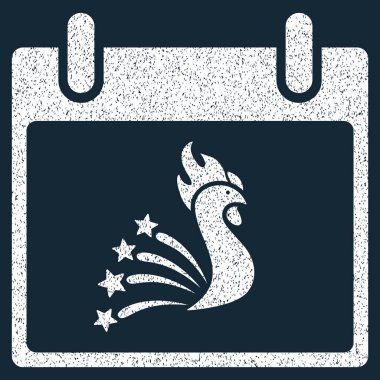 Festival horoz takvim gün grenli doku simgesi