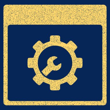 Kur takvim sayfası grenli doku simgesini araçları