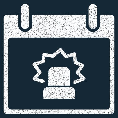 Uyarı takvim gün grenli doku simgesi