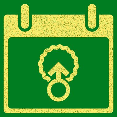 Hücre penetrasyon takvim gün grenli doku simgesi