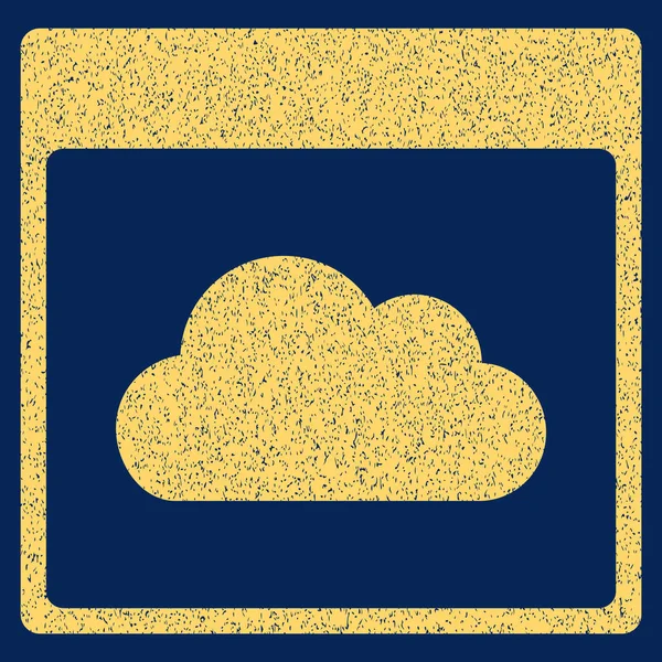 Bulut takvim sayfası grenli doku simgesi