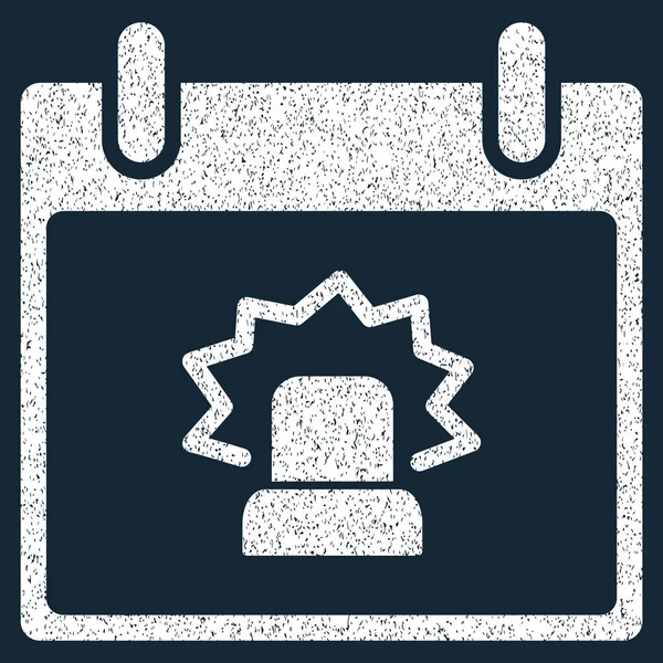 Uyarı takvim gün grenli doku simgesi