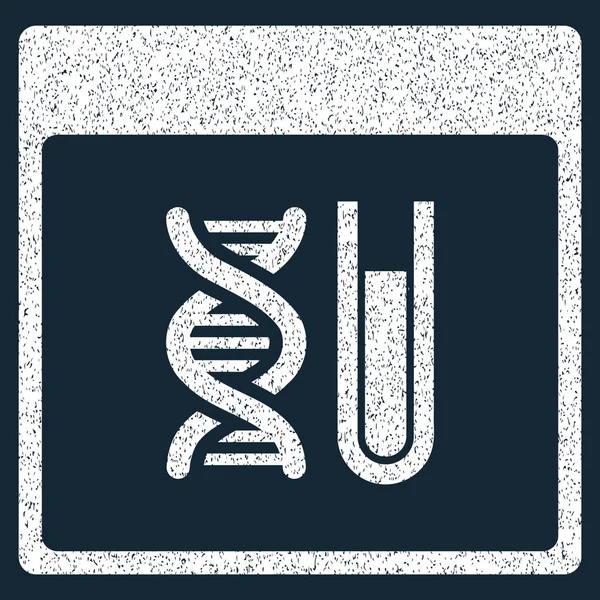 Ikona zrnitou strukturu DNA analýzy kalendář stránky — Stockový vektor