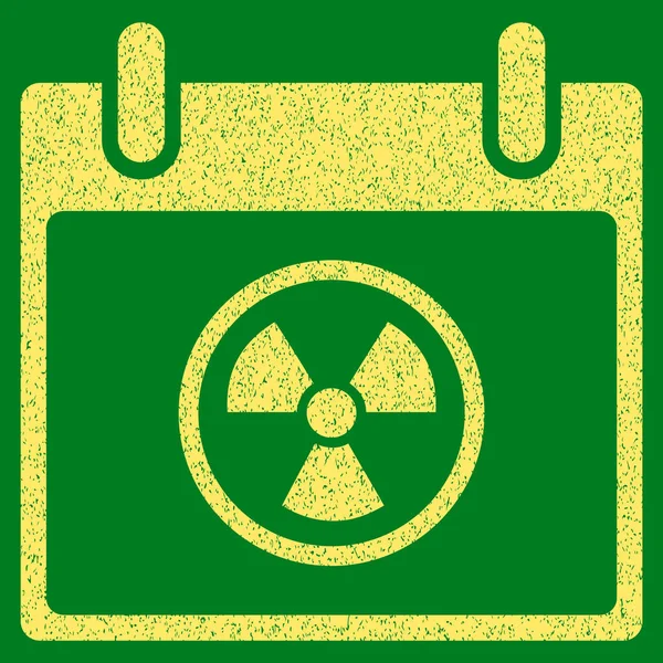 Икона зернистой текстуры Дня атомного календаря — стоковый вектор