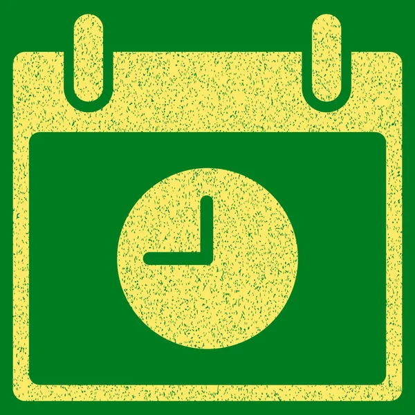 Reloj Calendario Día Grainy Textura icono — Archivo Imágenes Vectoriales