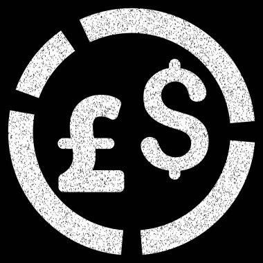 Lirası ve Doları Döviz Alım diyagramı grenli doku simgesi