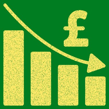 Lirası durgunluk Bar grafik grenli doku simgesi