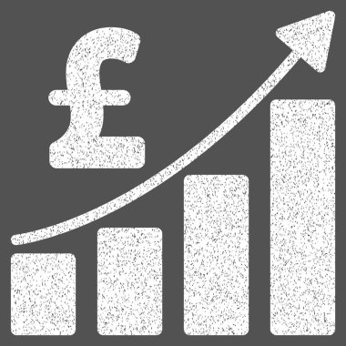 Lirası mali çubuk grafik grenli doku simgesi