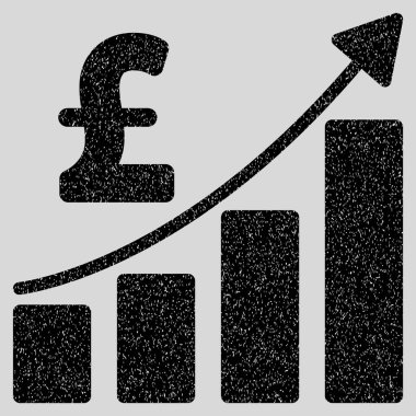 Lirası mali çubuk grafik grenli doku simgesi