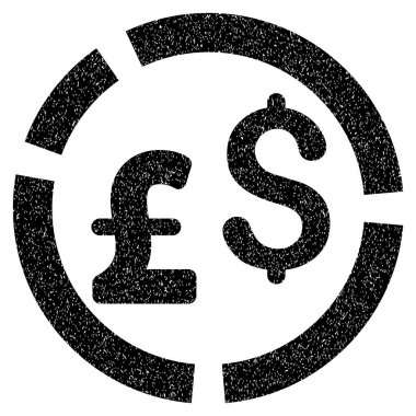 Lirası ve Doları Döviz Alım diyagramı grenli doku simgesi