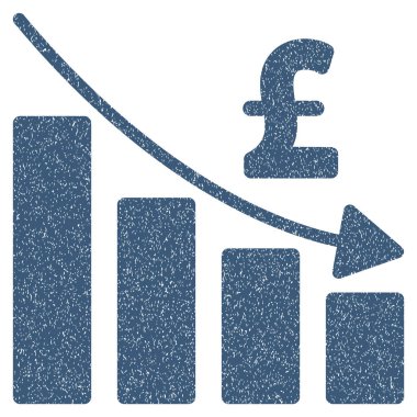 Lirası durgunluk Bar grafik grenli doku simgesi
