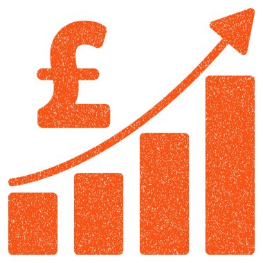 Lirası mali çubuk grafik grenli doku simgesi