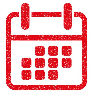 Takvim hafta sonu grenli doku simgesi