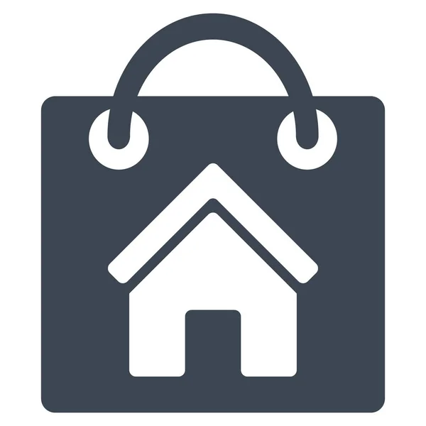 Buy Home Flat Glyph Icon — Stock Photo, Image