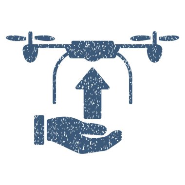 Drone el grenli doku simgesi göndermek