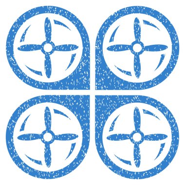 Quadrotor vida döndürme grenli doku simgesi