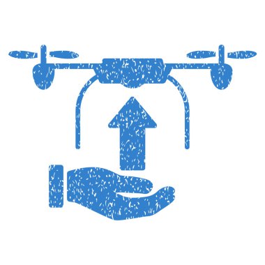 Drone el grenli doku simgesi göndermek