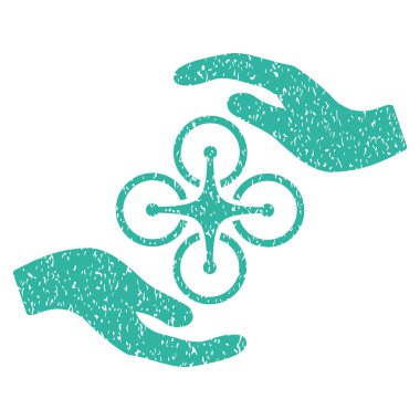 Hava helikopter bakım el grenli doku simgesi