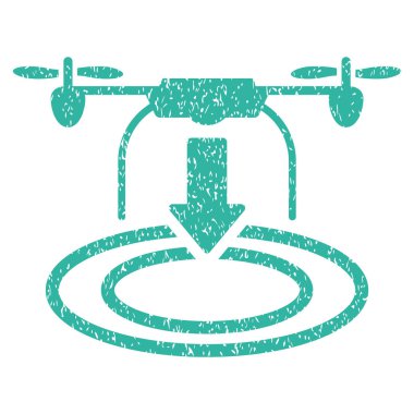 Uçağın iniş grenli doku simgesi