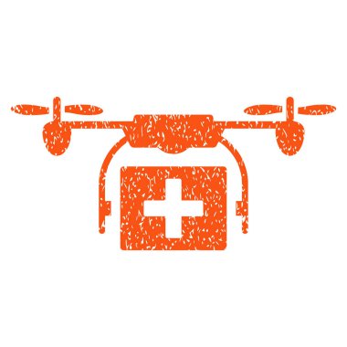 Ambulans uçak grenli doku simgesi