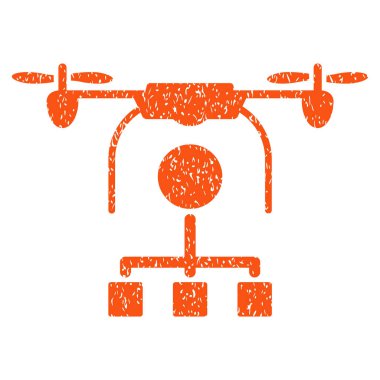 Drone dağıtım grenli doku simgesi