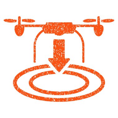 Uçağın iniş grenli doku simgesi