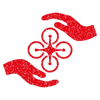 Hava helikopter bakım el grenli doku simgesi