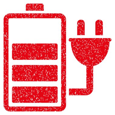 Şarj pil grenli doku simgesi