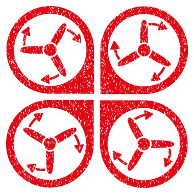 Helikopter vida döndürme grenli doku simgesi