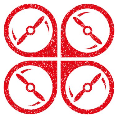 Quadcopter vida döndürme grenli doku simgesi