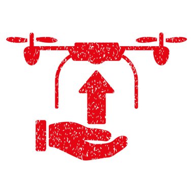 Drone el grenli doku simgesi göndermek