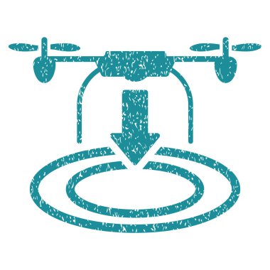 Uçağın iniş grenli doku simgesi