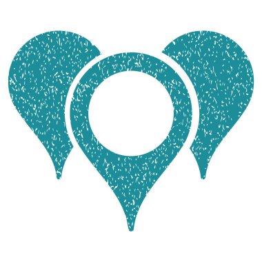 Harita işaretçiler grenli doku simgesi