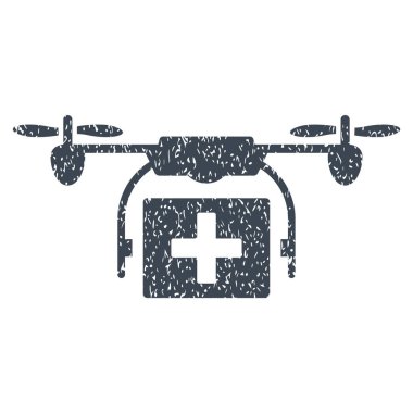 Ambulans uçak grenli doku simgesi