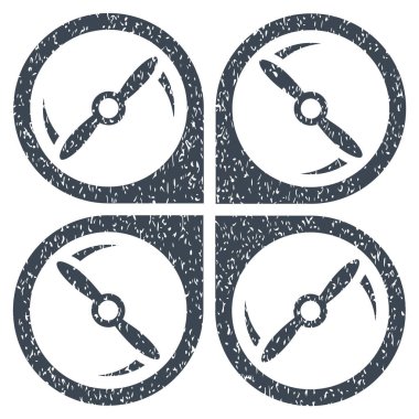 Quadcopter vida döndürme grenli doku simgesi