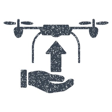 Drone el grenli doku simgesi göndermek