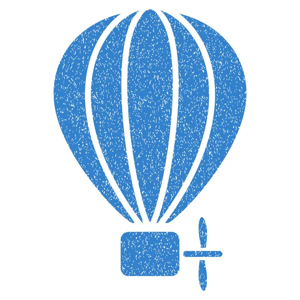 Aerostato Globo Grainy Texture Icono — Vector de stock