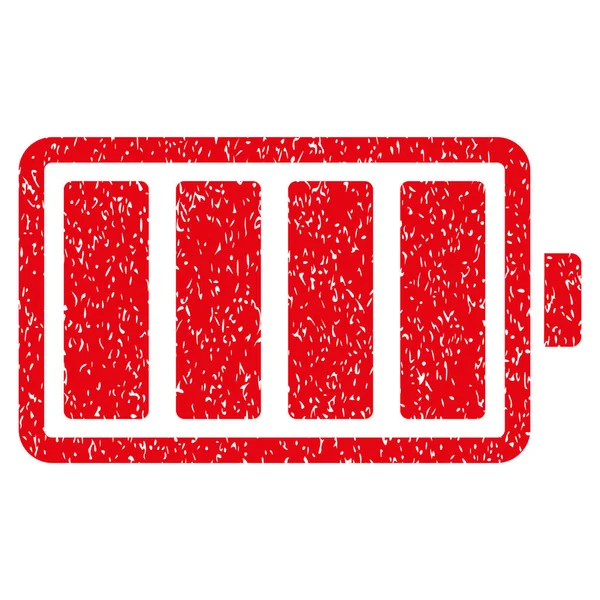 Pictogram van de korrelige textuur van de batterij — Stockvector