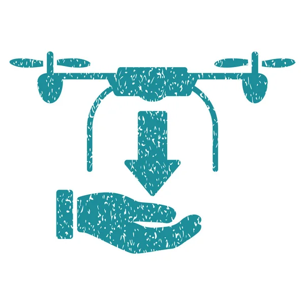 Drone el grenli doku simgesi kaldırma — Stok Vektör