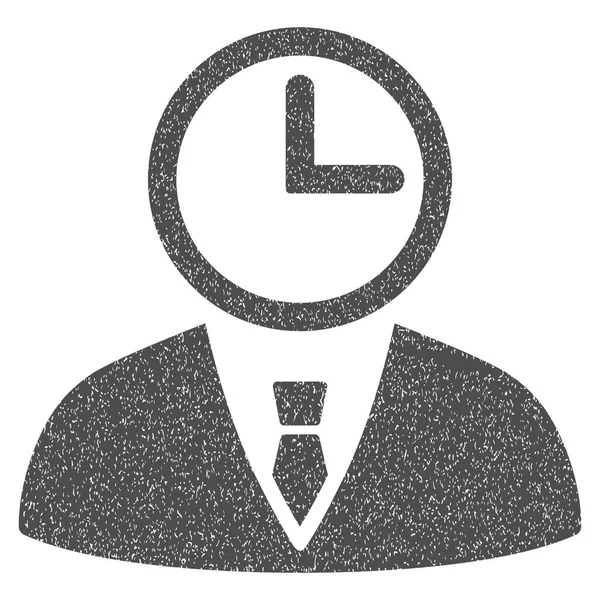 Administrador de tiempo Grainy Texture Icon — Archivo Imágenes Vectoriales