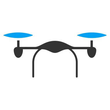 Quadcopter düz vektör simgesi