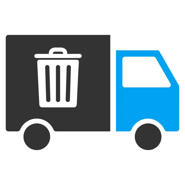 Transporte de lixo Van Flat Vector Icon —  Vetores de Stock