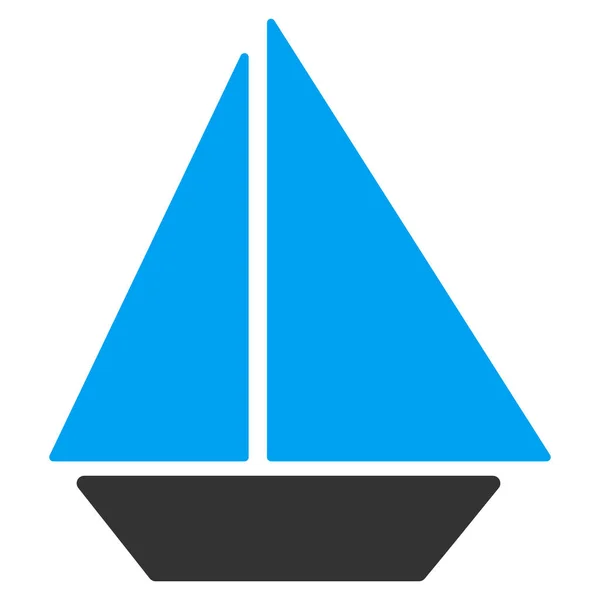 Icona vettore piatto yacht — Vettoriale Stock