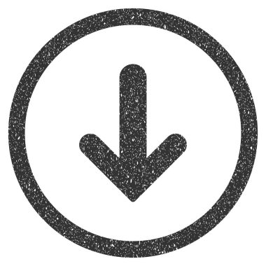 Simge lastik damgası aşağı ok