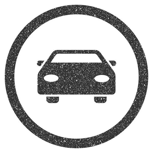 Icono de coche sello de goma — Vector de stock