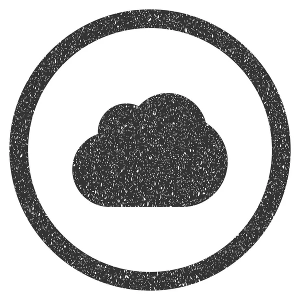 Резиновая марка Cloud Icon — стоковый вектор