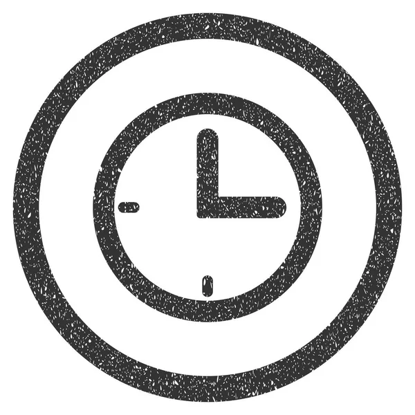 Timbre en caoutchouc Time Icon — Image vectorielle