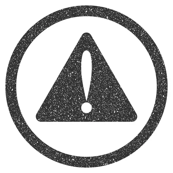 Warnung Fehler Symbol Gummistempel — Stockvektor