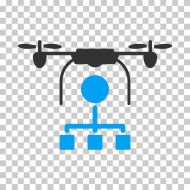 Drone dağıtım vektör simgesi